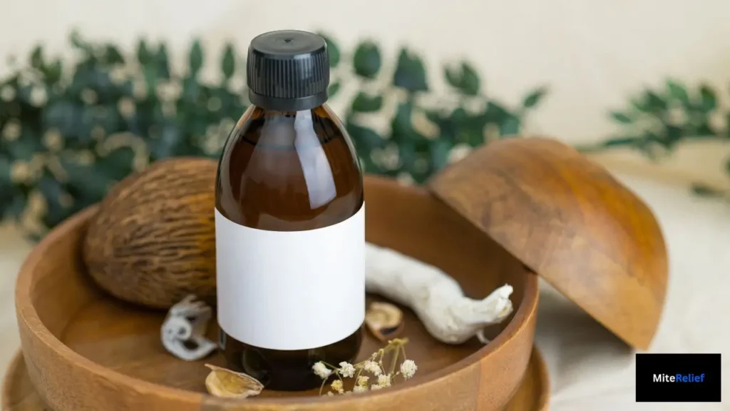 Eucalyptus oil used as a natural dust mite remedy for bedding and mattresses
