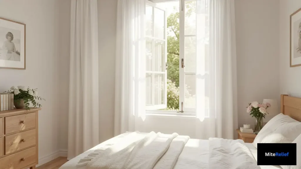Natural ways to reduce bedroom humidity for dust mite control