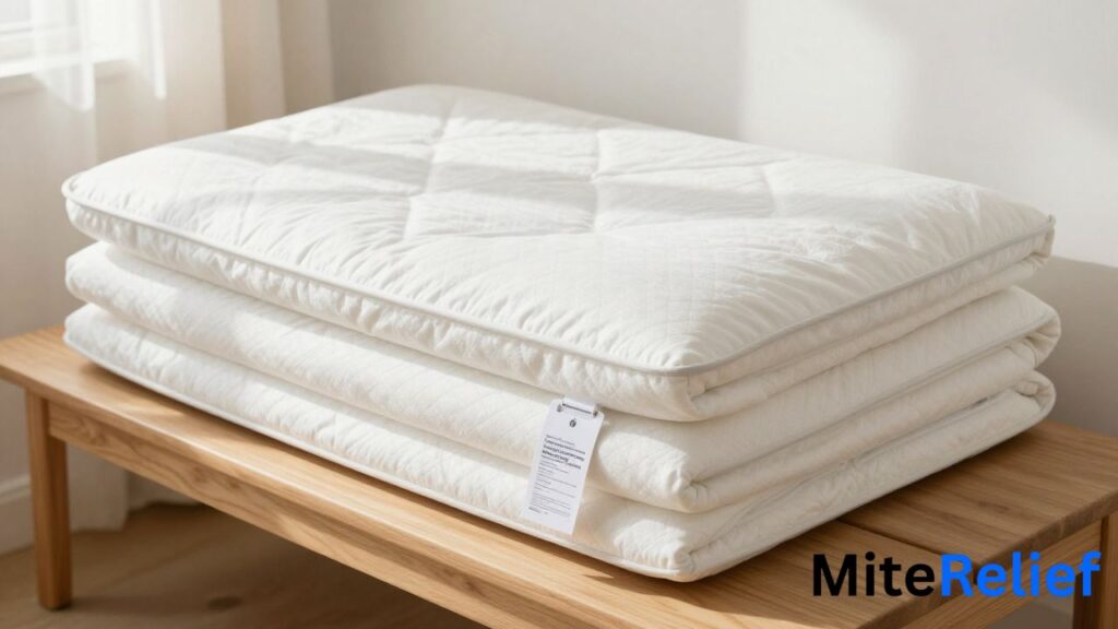 Premium dust mite mattress encasements with breathable fabric, waterproof layers, and quality zipper construction.