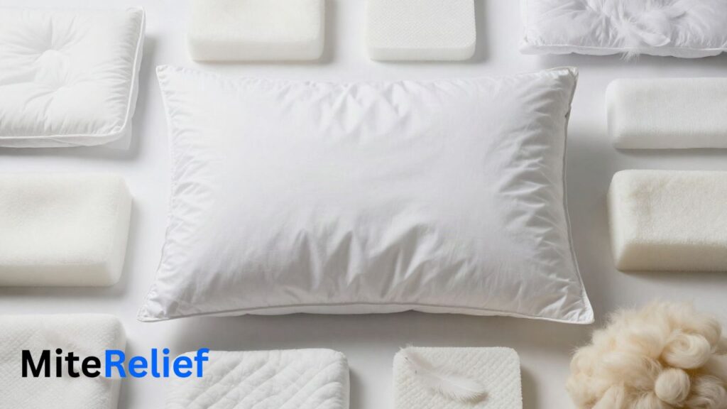 Polyester, latex, memory foam, feather, wool, and kapok pillow fills