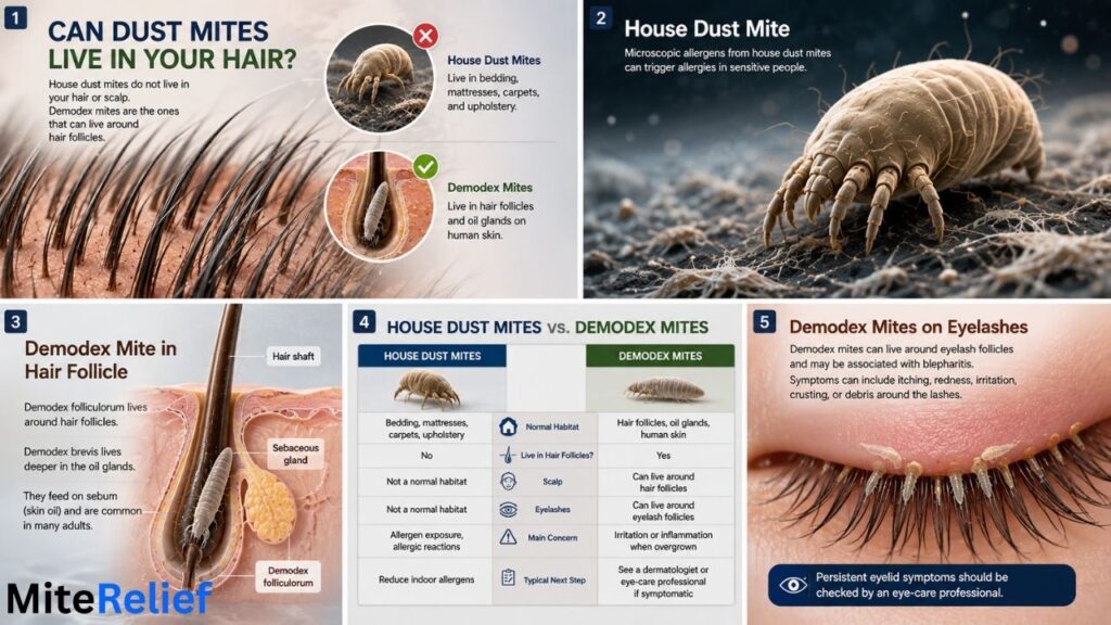 Demodex mites around human eyelash follicles associated with eyelid irritation