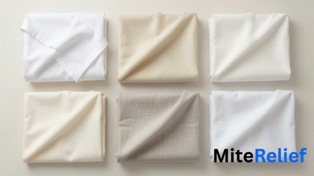 Cotton, bamboo, microfiber, linen and polyester bedding fabrics