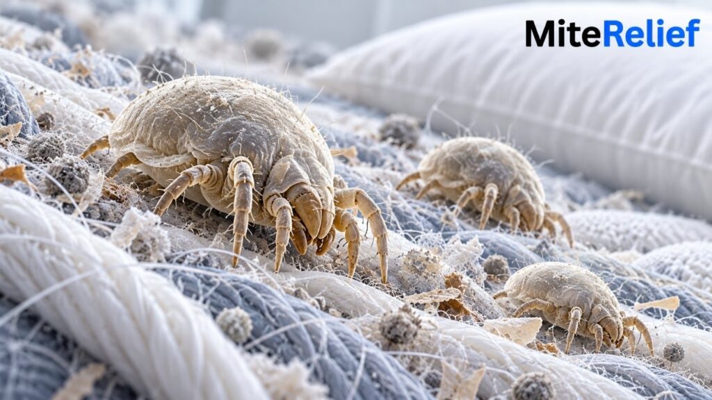 microscopic_dust_mites_in_bedding.webp Microscopic house dust mites among bedding fibers, illustrating where dust mites live
