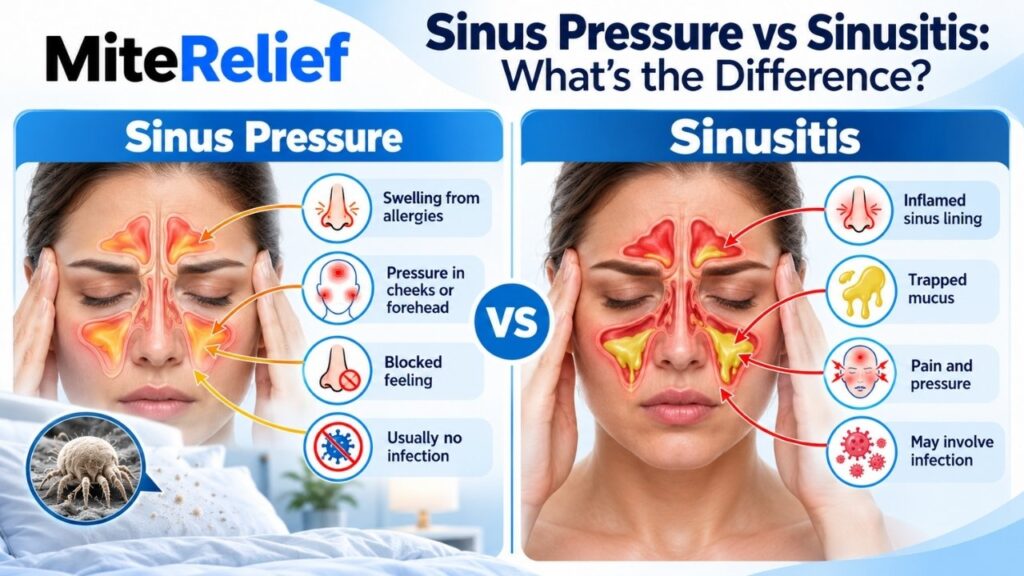 Comparison of allergy-related sinus pressure and sinusitis symptoms